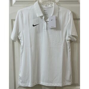 NWT Nike Dri-Fit Performance Women's Medium Polo Shirt White